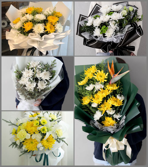 河北沧州沧县风化店乡白事花束代送